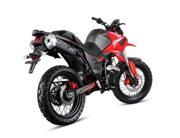 Motorrad Fighter 125 HR-S rot 90 km/h Euro 5 Schaltmoped 125ccm 4 Takt Leichtkraftrad Krad Kraftrad