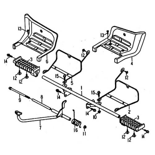 Rex Quad 50 Sechskantschraube Befestigung 50ccm 4Takt 99691 Motorroller.de Halter Halterung Flachkopfschraube Sechskant-Schraube Bundschraube ATV UTV