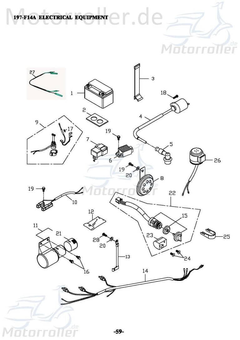 Adly GK 125 Regler Buggy 125ccm 4Takt ABR-31600-120-0A0 Motorroller.de Regeleinheit 152QMI Ersatzteil Service Inpektion Direktimport