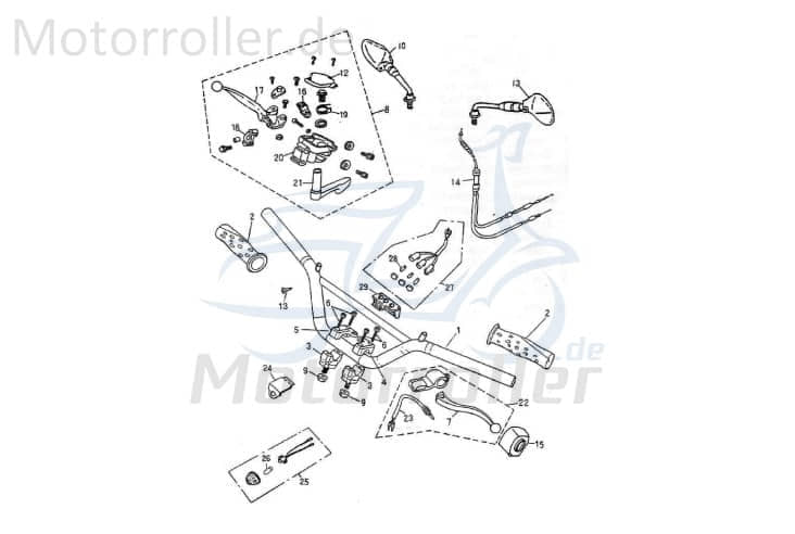 Gaszug Adly ATV 50 II Utility XXL AC Bowdenzug 50ccm 2Takt Motorroller.de Seilzug Bautenzug Gasseilzug Bauten-Zug Bowden-Zug Gas-Zug Seil-Zug Quad UTV