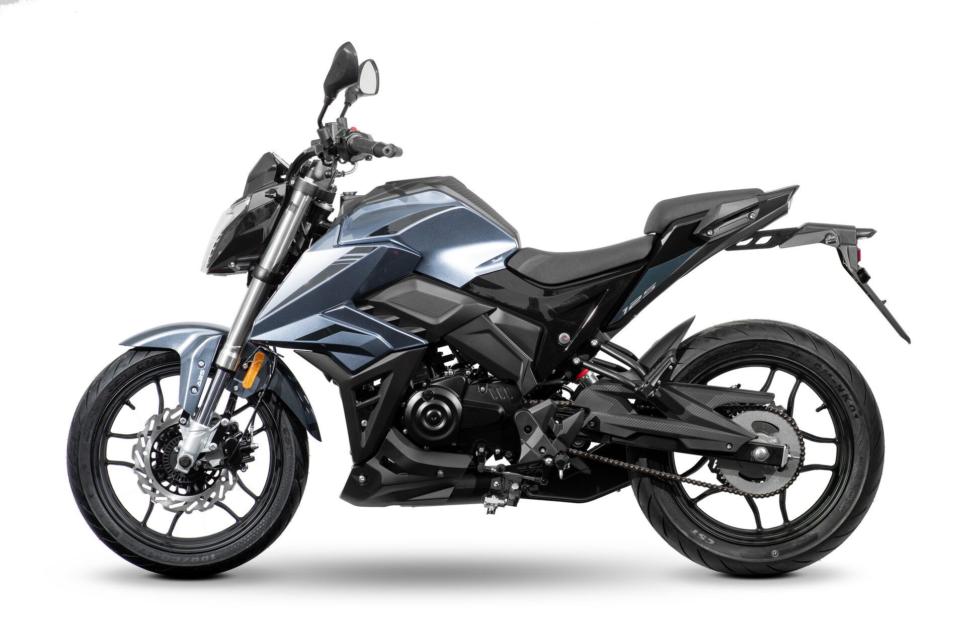 Motorrad Fighter 125 B-KS blau 95 km/h Euro 5+ Schaltmoped Mokick Kleinkraftrad