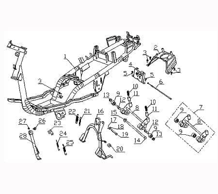 Bundmutter M12x1-25mm grün verzinkt Rex RS450 50ccm 4Takt Motorroller.de Sechskantmutter Flanschmutter Sechskant-Mutter Flansch-Mutter Bund-Mutter