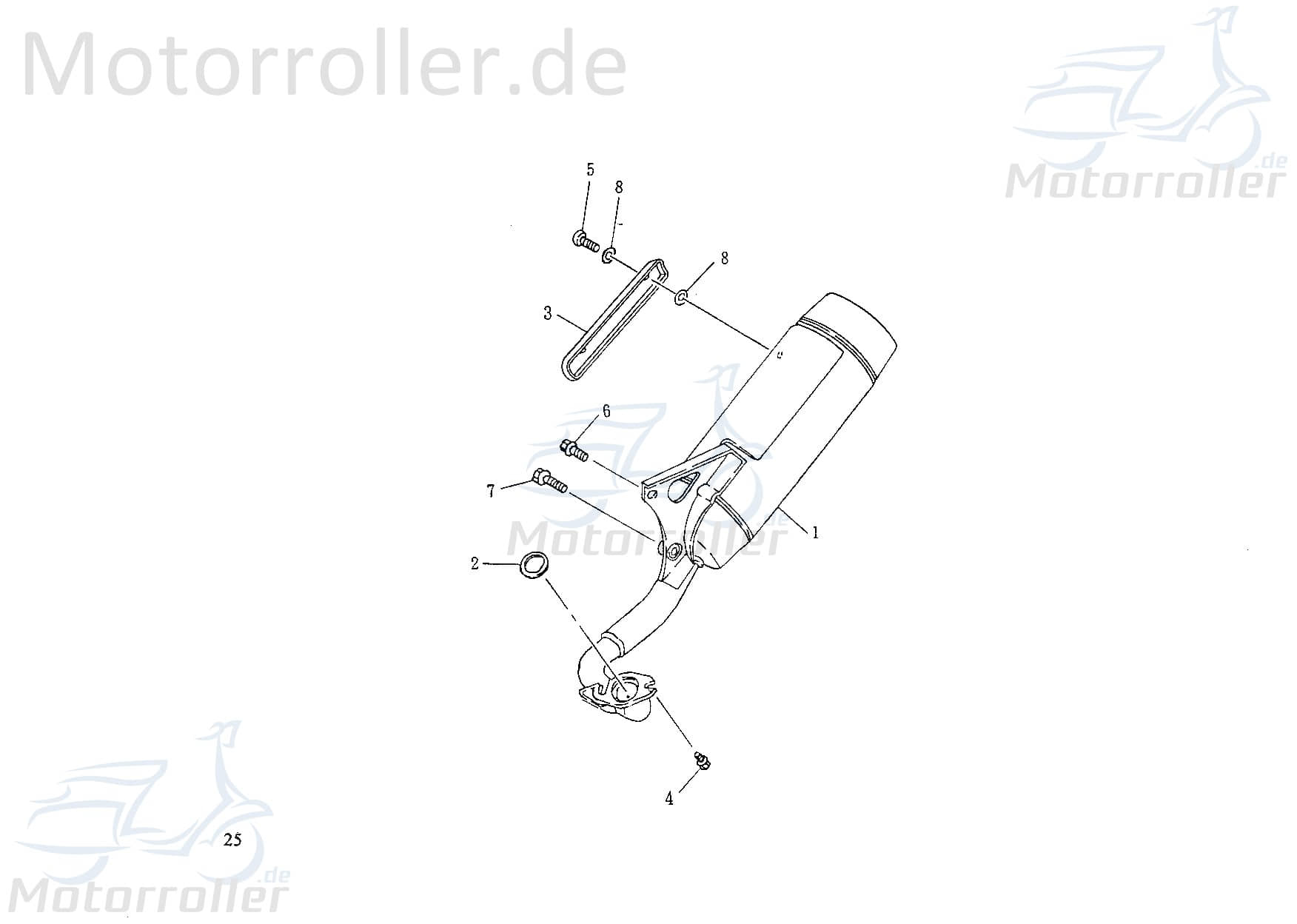 Dichtung Auspuffkrümmer 23x31x3mm 1100402-2