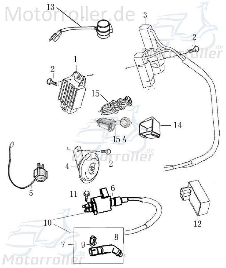 Rex Drive Sport 50 CDI Zündbox 25km/h 50ccm 2Takt 701241 Motorroller.de 13Zoll Steuergerät CDI-Einheit Blackbox Zündeinheit 50ccm-2Takt Scooter