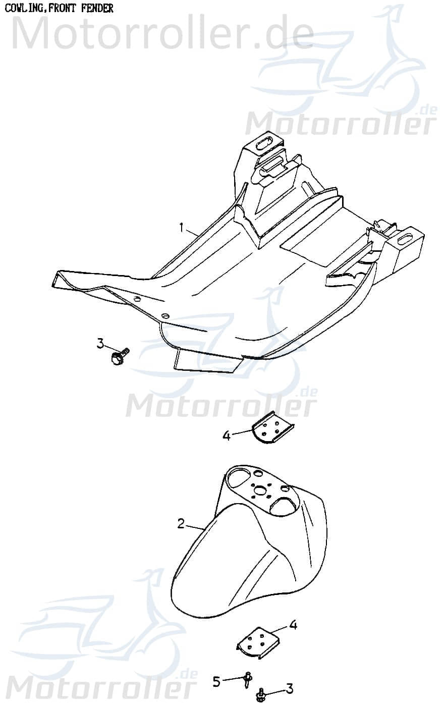 Adly Unterbodenverkleidung Cat 50 Roller Scooter 50ccm 2Takt Motorroller.de Unterbodenschutz Unterboden-Schutz unten Unterbodensspritzschut Ersatzteil