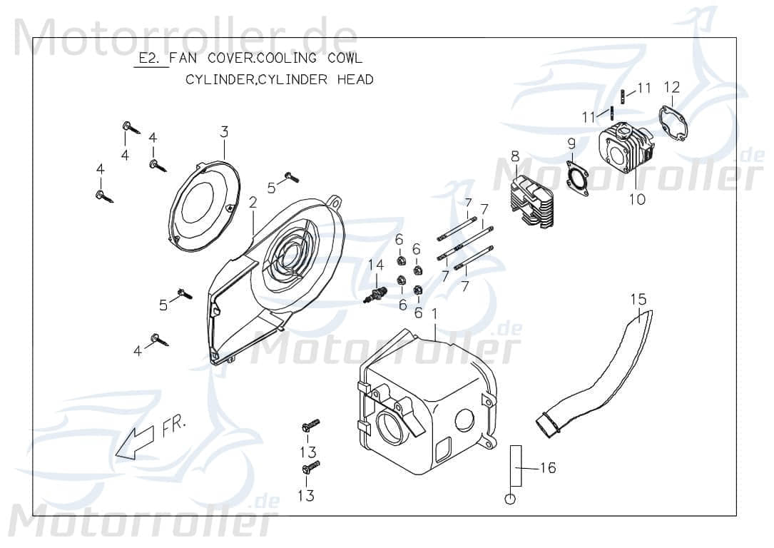 PGO Unterbrecher Ligero RS 50 Roller 50ccm 2Takt P5706040000 Motorroller.de PGO 50ccm-2Takt Rodoshow 50 Mokick Ersatzteil Service Inpektion