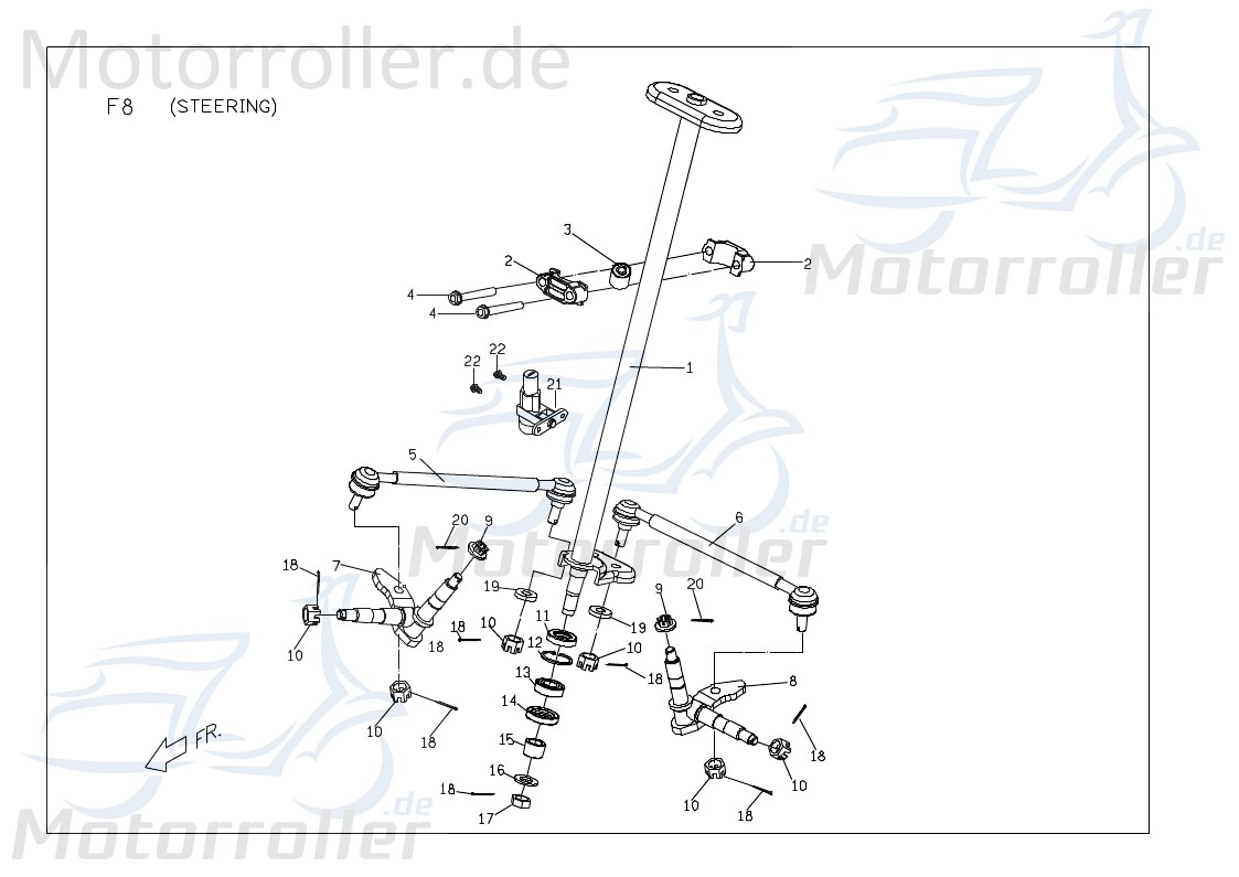PGO Achsschenkel links X-Rider 90 Querlenker Traggelenk Quad X0445060000 Motorroller.de Dreieckslenker Achshalter Achsführung Achsstrebe Achs-Schenkel