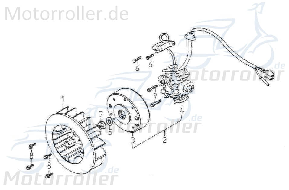 Adly Unterlegscheibe 12x25x2.3mm GK 125 Buggy 125ccm 4Takt Motorroller.de Distanzhalter U-Scheibe Washer Beilagscheibe Ausgleichsscheibe 125ccm-4Takt