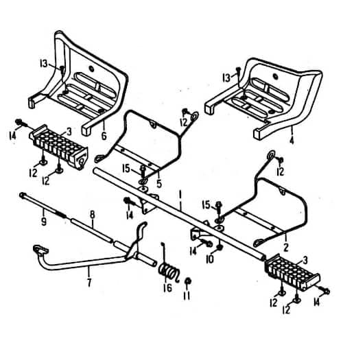 Rex Quad 50 Sechskantschraube Befestigung 50ccm 2Takt 99656 Motorroller.de Halter Halterung Flachkopfschraube Sechskant-Schraube Bundschraube ATV UTV