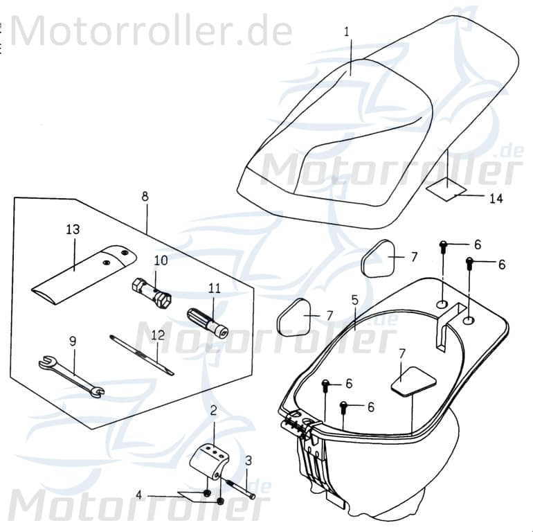 Staufach komplett Stauraum PGO P2681001000