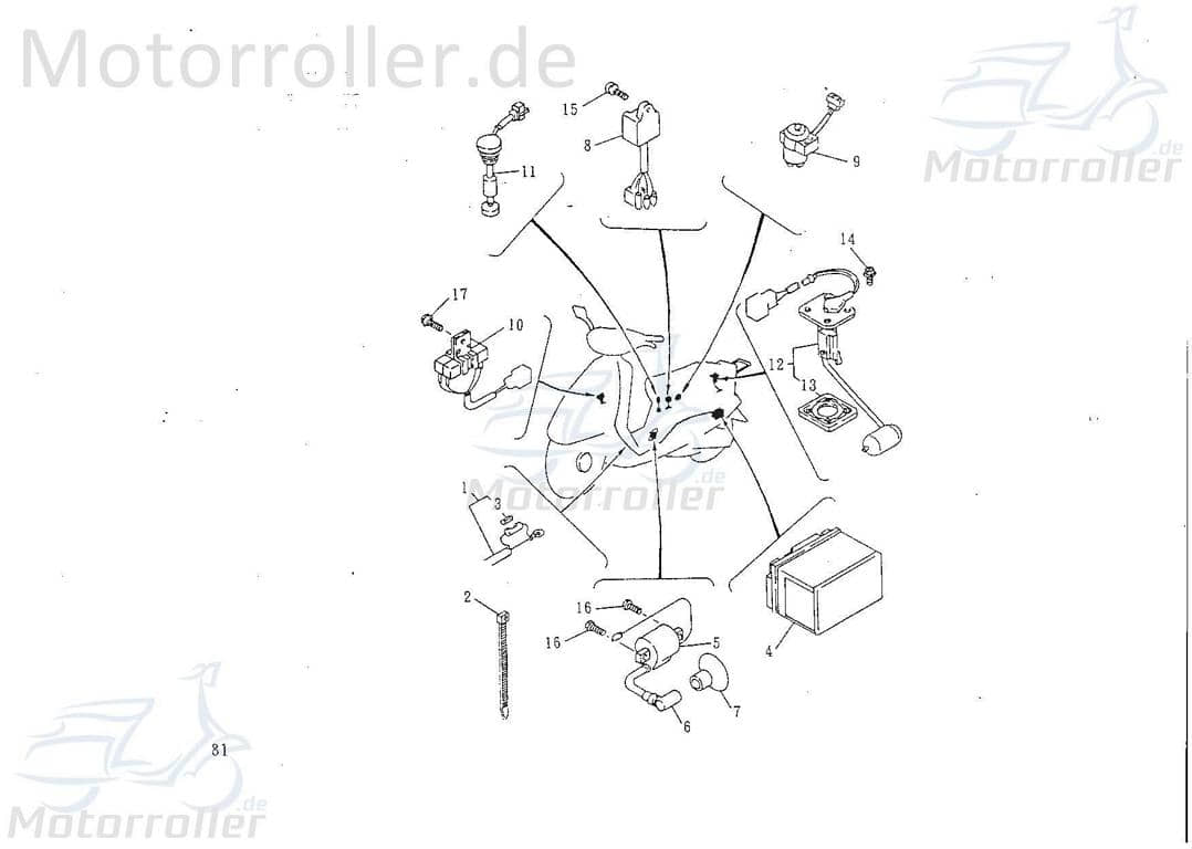 Kabelbaum 73650 für 50ccm 2Takt