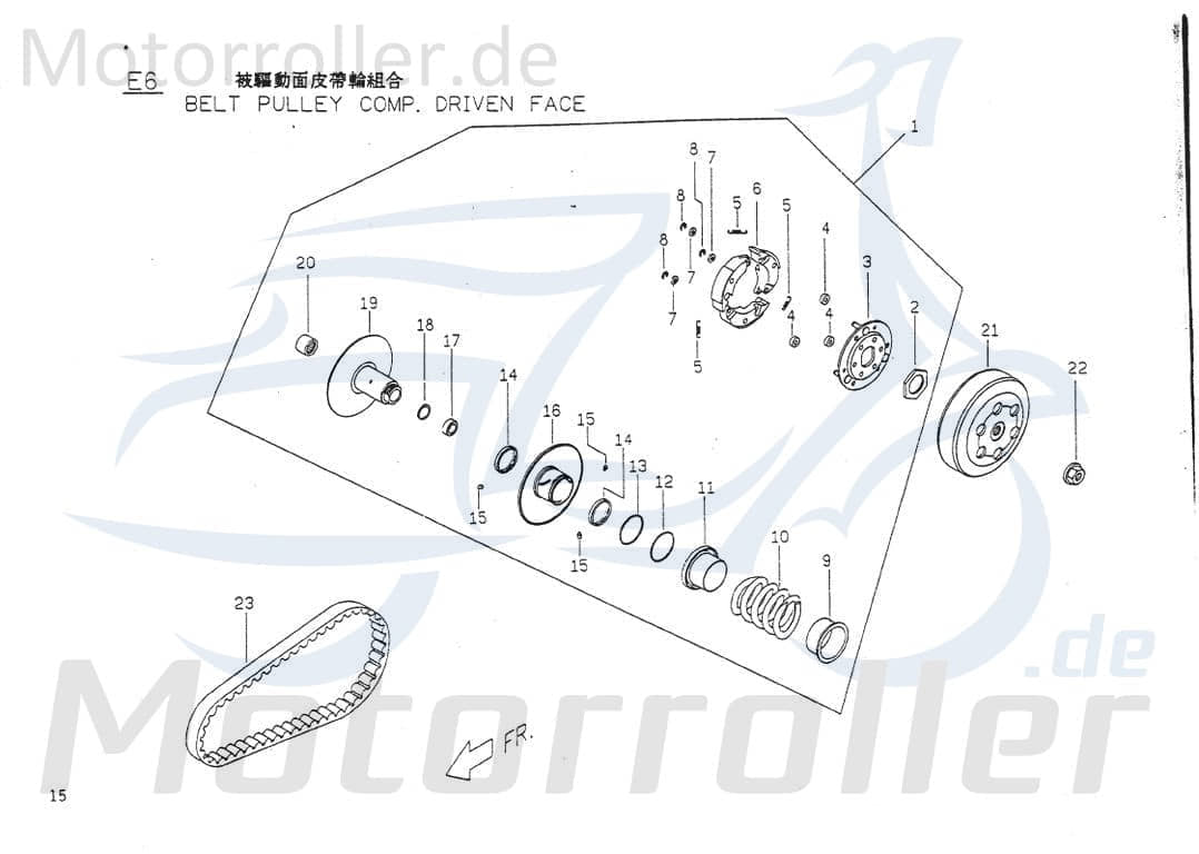 PGO Keilriemen 738x18x30mm CVT TR3 50 Mofa Antriebsriemen P1122000000 Motorroller.de Treibriemen V-Belt Keil-Riemen Variomatik-Riemen Vario-Riemen