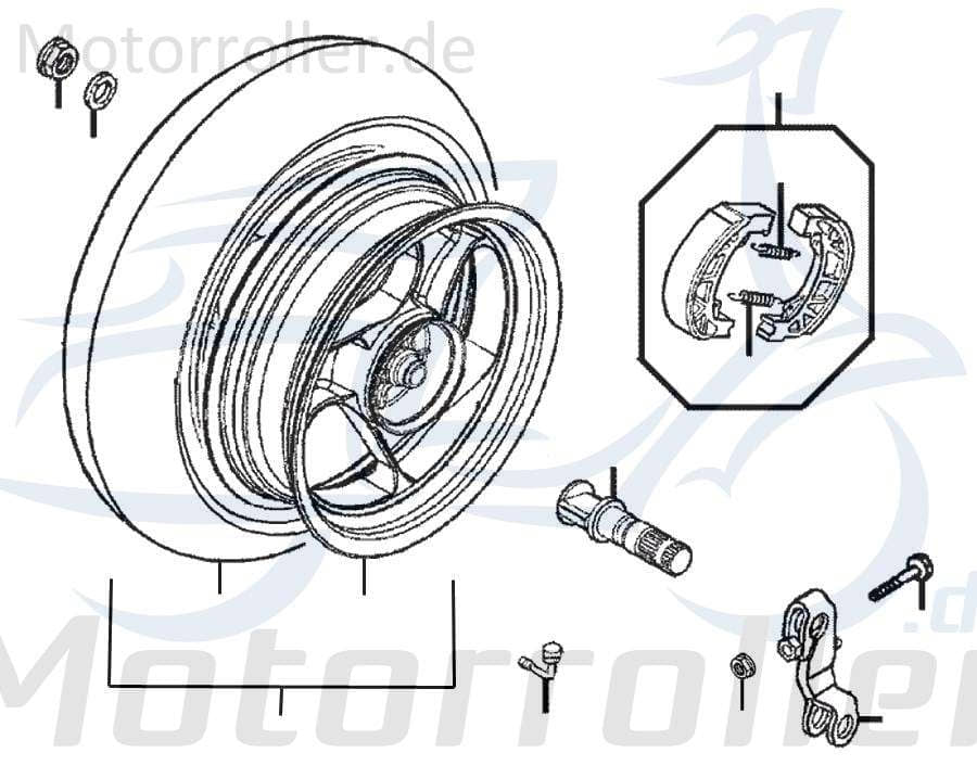 Rex RS250 Spannfeder Zugfeder Spiralfeder 50ccm 2Takt 87373 Motorroller.de Haltefeder 50ccm-2Takt Scooter Jonway RMC-G 50 Ersatzteil Service