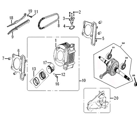 Rex Bergamo 50 Kolbenringsatz 740244 Motorroller.de Kolbenringe Kompressionsringe Verdichtungsringe Genua Palermo Kreidler Florett 2.0 50 City