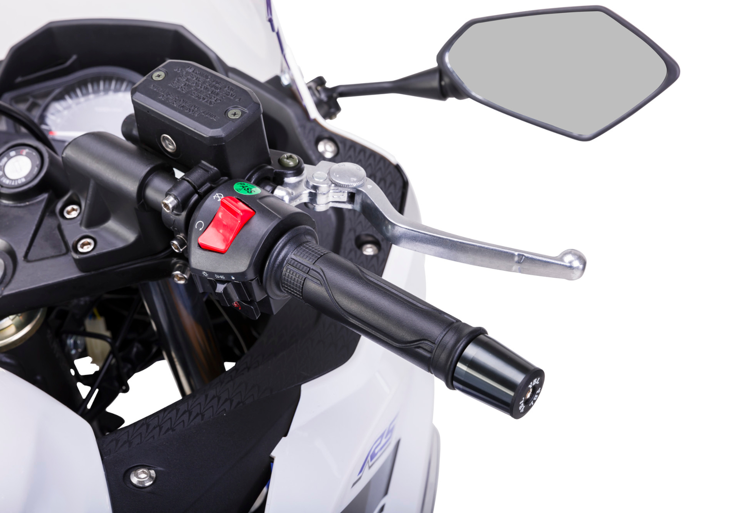 Motorrad Fighter 50 AF-RS weiß-rot 45 km/h Euro 5 Schaltmoped Mokick Kleinkraftrad