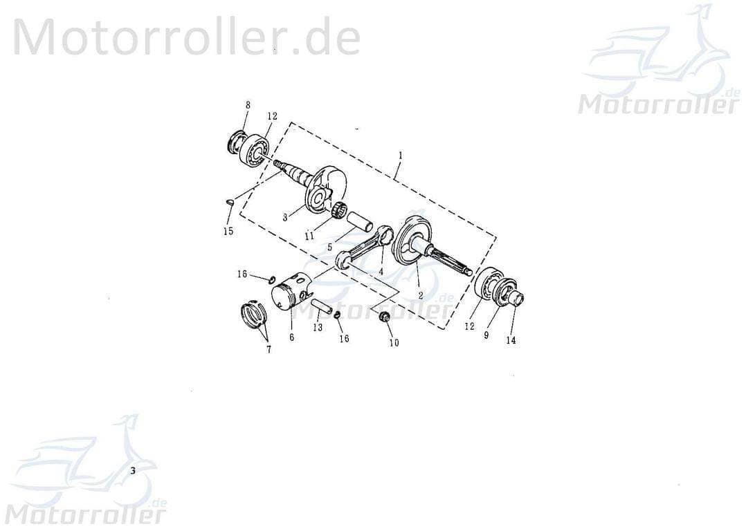 Nadellager 10x14x12.5mm Kolbenbolzen 31131308