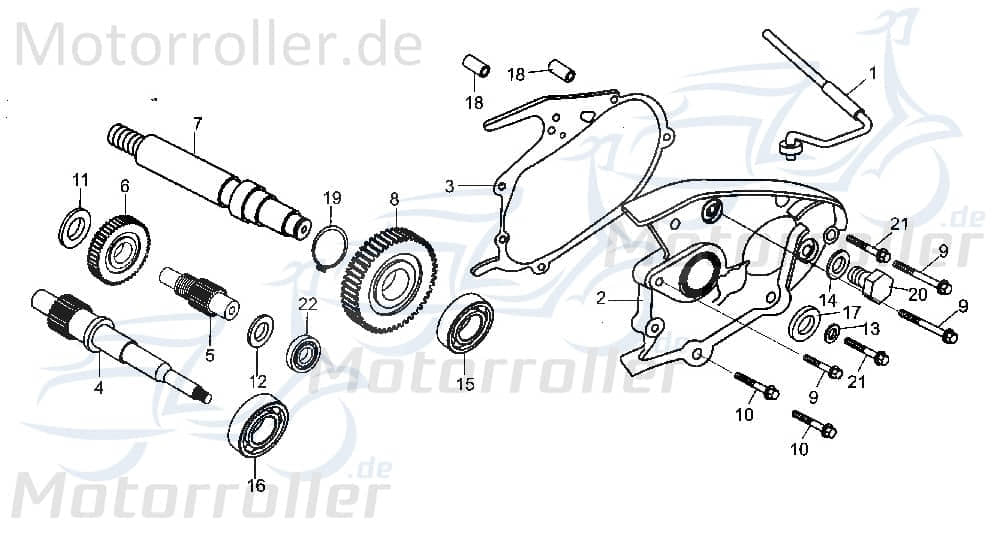 Getriebeausgangswelle Tongjian Strassenbuggy 250 172MM-060007 Motorroller.de Antriebswelle Eppella ECM TBM Twister Hammerhead Wangye Kasea Buggy
