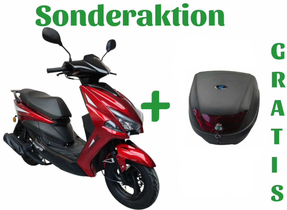 Motorroller GMX 460 Sport SF rot 25 km/h Euro 5 Mokick Scooter Roller