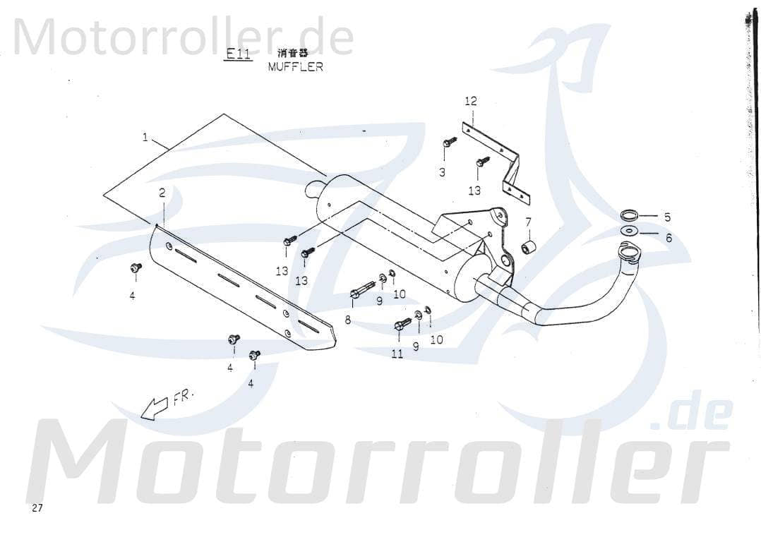 PGO Unterlegscheibe 12mm Big Max 50 Distanzscheibe U-Scheibe 92141200002 Motorroller.de Distanzhalter Washer Beilagscheibe Ausgleichsscheibe Mokick