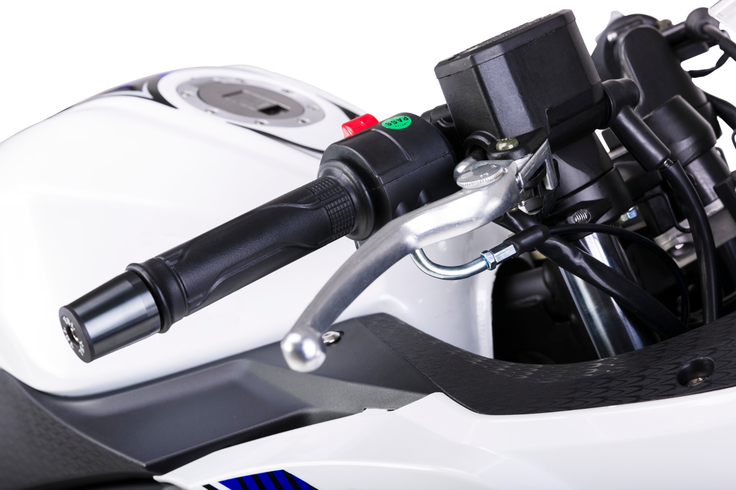 Motorrad Fighter 50 AF-RS weiß-blau 45 km/h Euro 5 Schaltmoped Mokick Kleinkraftrad