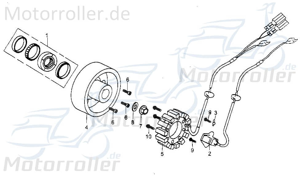 Bundmutter M16x1 Tongjian Sechskantmutter Buggy 250ccm 4Takt Motorroller.de Flanschmutter Sechskant-Mutter Flansch-Mutter Maschinenmutter Bund-Mutter