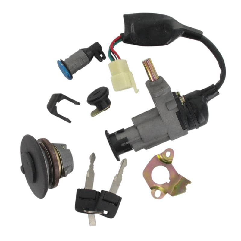 Schlosssatz mit belüftetem Tankdeckel Rex RS750 50ccm 4Takt Motorroller.de Tankverschluss Tank-Verschluss Tank-Deckel Schloss-Set Zünd-Schloss