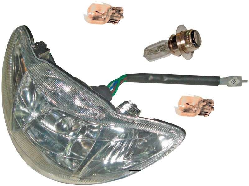 Rex RS460 Frontscheinwerfer 1150401-3 Strahler Roller Motorroller.de Hauptscheinwerfer Frontlicht Front-Scheinwerfer 50ccm 4Takt 139QMB