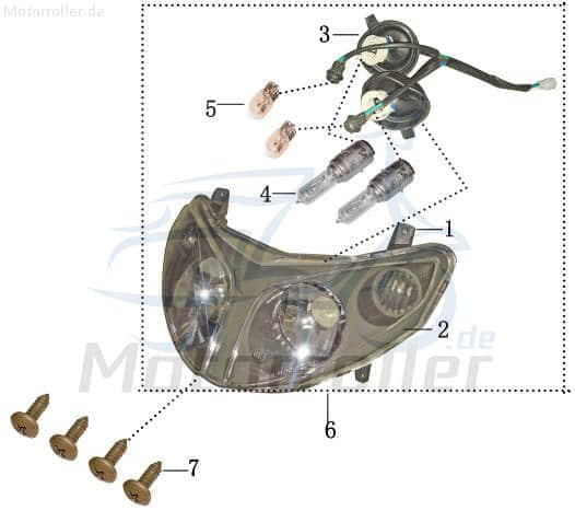 Scheinwerfer Birne Halogen 12V YYB950QT-2-22001