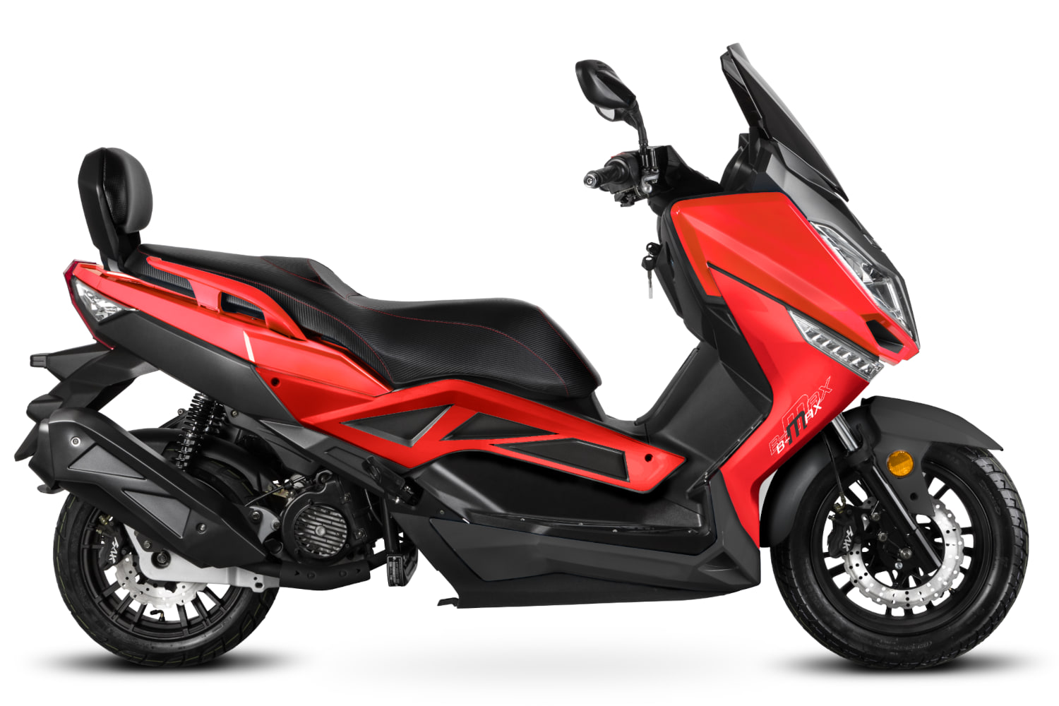 Motorroller Firejet 125 BMAX rot Euro 5 Scooter Roller 125 ccm 4 Takt