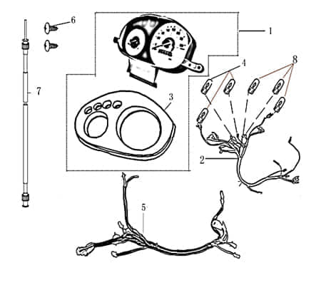 Tachometer Kreidler Jigger 50 701711 Motorroller.de Geschwindigkeitsmesser Geschwindigkeitsanzeige Speedometer kmh-Anzeige Original Ersatzteil