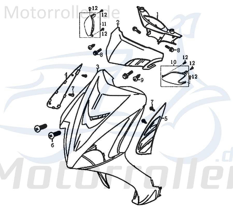 Kreidler Florett RMC 50F Kappe links silber 50ccm 2Takt FIG21A-19 Motorroller.de Verkleidung Schutz Blende Deckel Abdeckung Haube Abdeckhaube Motorrad