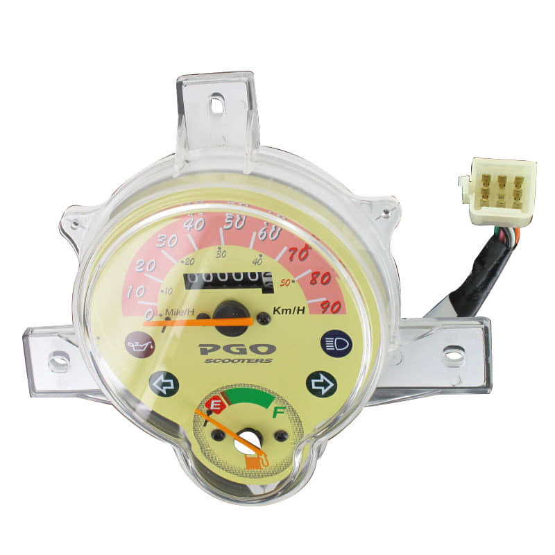 PGO Rodoshow 50 Tachometer Geschwindigkeitsmesser Roller 50ccm 2Takt P5561000000 Motorroller.de Geschwindigkeitsanzeige Speedometer kmh-Anzeige