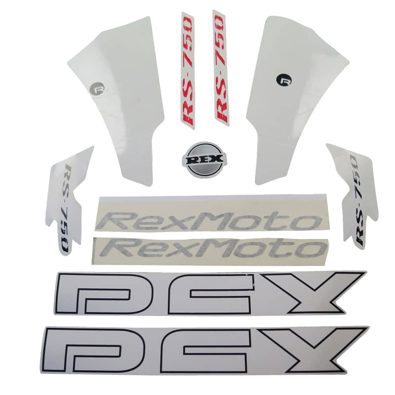 Dekorsatz komplett REX RS750 Aufkleber Jonway 1220301-3