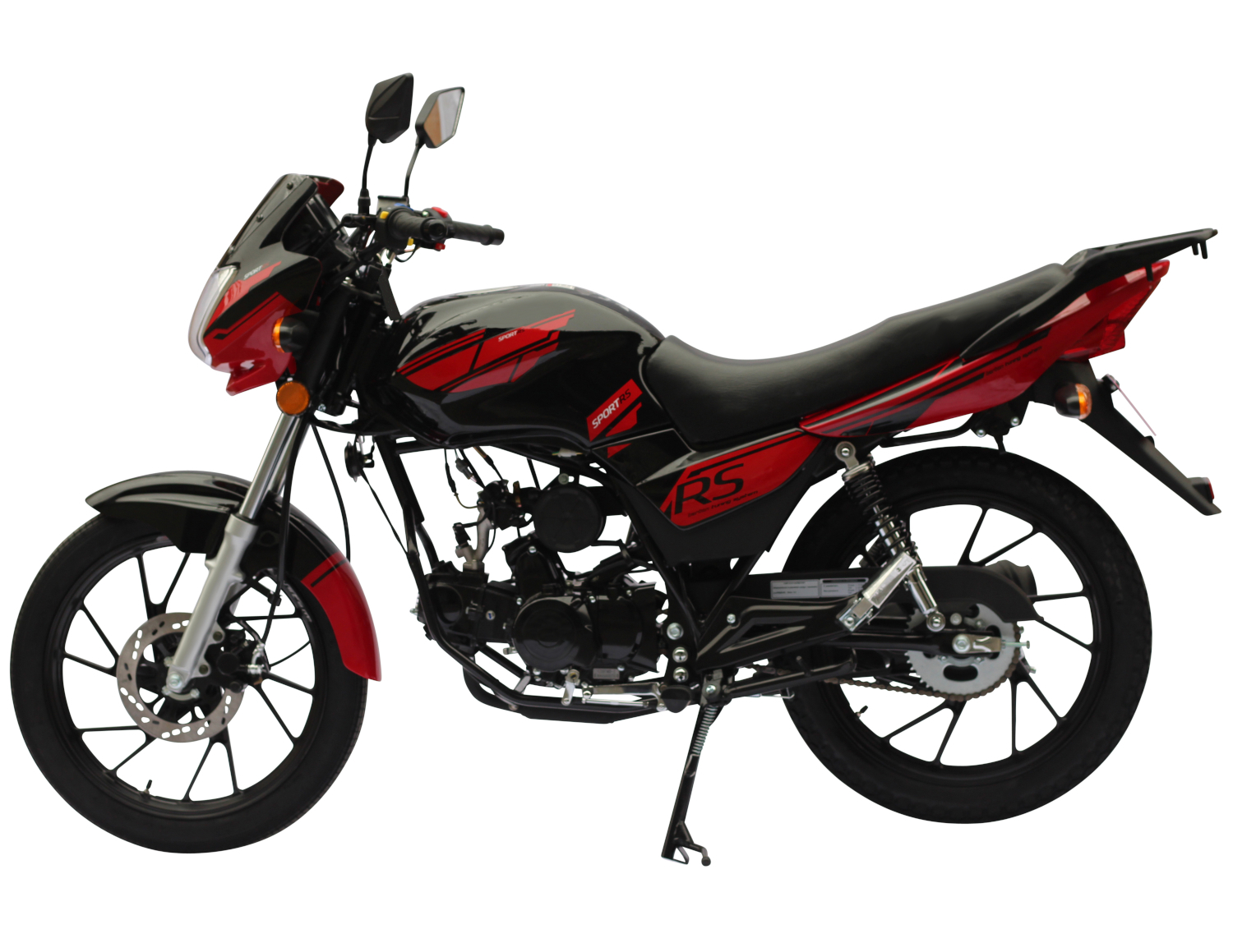 Motorrad Fighter 50 Sprint-S rot 45 km/h Euro 5 Schaltmoped Mokick 50ccm 4 Takt Kleinkraftrad Krad