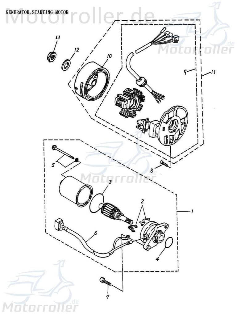 Ankerplatte mit 6 Spulen D 83mm Pick-up 31120-116-000