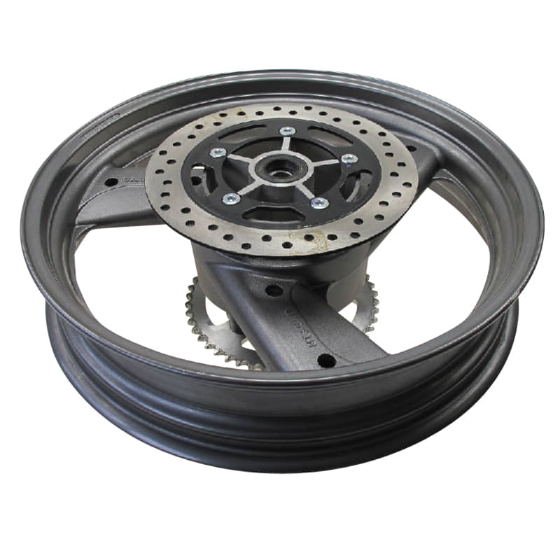 Hinterradfelge 3.5x17 mit Bremsscheibe und Kettenrad 91468-KPL