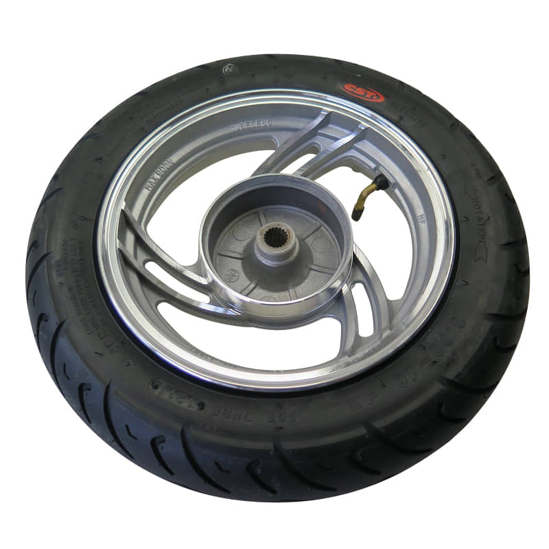 Rex RS Classic 50 Hinterrad komplett 2.15x10 3.00-10 42J 706521 Motorroller.de Hinterrad-Felge Hinterradfelge hinten Hinter-Rad Heck-Rad Scooter