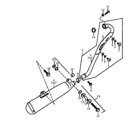 Kreidler DICE GS/SM 125i Befestigungssatz Auspuff Motorrad 89378 Rex Supermoto Enduro 125 DD Schrauben Muttern