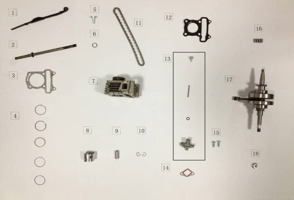 AGM GMX 460 Retro Classic Spannschiene 50ccm 4Takt 14510-SQ5A-9000 Motorroller.de Steuerkette Steuerkettenspannschiene 50ccm-4Takt Scooter Ersatzteil