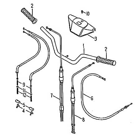 Gaszug Rex Quad 150 Bautenzug Gasseilzug Bauten-Zug ATV 94177 Motorroller.de Bowden-Zug Gas-Zug Seil-Zug Bowdenzugkabel 150ccm 4Takt Offroad Service