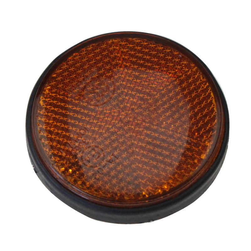 Reflektor gelb rund D56mm seitlich 2Takt 50 1010001-1