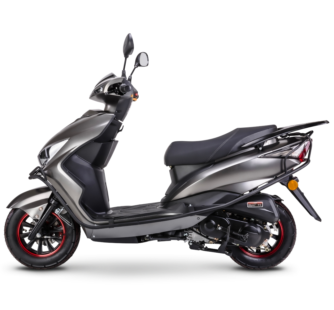 Motorroller GMX 460 Sport C-RZ silber 45 km/h Euro 5 Scooter Mokick Roller