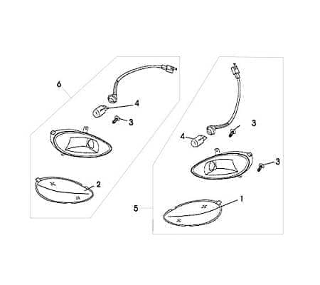 Blinkerglas vorn rechts Rex RS125 QM125T-10D Scooter 83431 Motorroller.de Kreidler Florett Blinkerabdeckung Blinkerkappe Blinker-Kappe