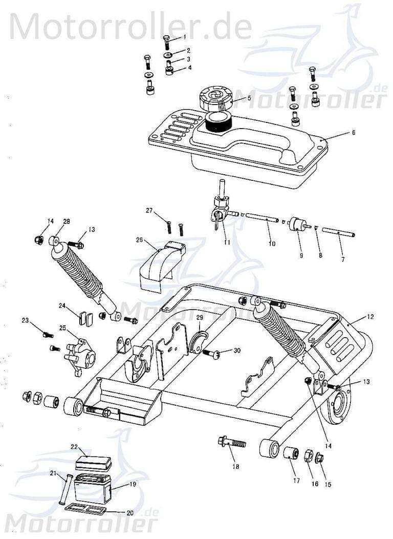 Tongjian Kinderbuggy Bremsklötze Bremsbelag Bremsbeläge hinten 7.020.060 Eppella TBM Kasea Wangye Minibuggy Bremssteine Bremsschuhe Hinterradbremse