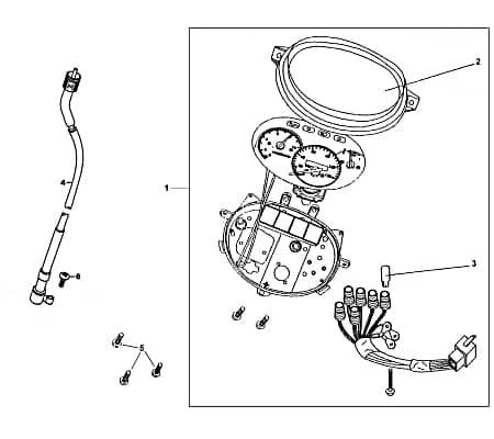 Rex Speedy 125 QM125T-10A Tachowelle 125ccm 4Takt 87801 Motorroller.de Tachoantrieb Tacho-Welle Tachometerwelle Tachoantriebswelle Tacho-Antrieb
