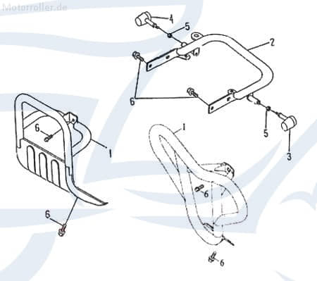 SMC Quad 170 Bundmutter ATV 170ccm 4Takt 95201-101408-B Motorroller.de Sechskantmutter Flanschmutter Sechskant-Mutter Flansch-Mutter Maschinenmutter