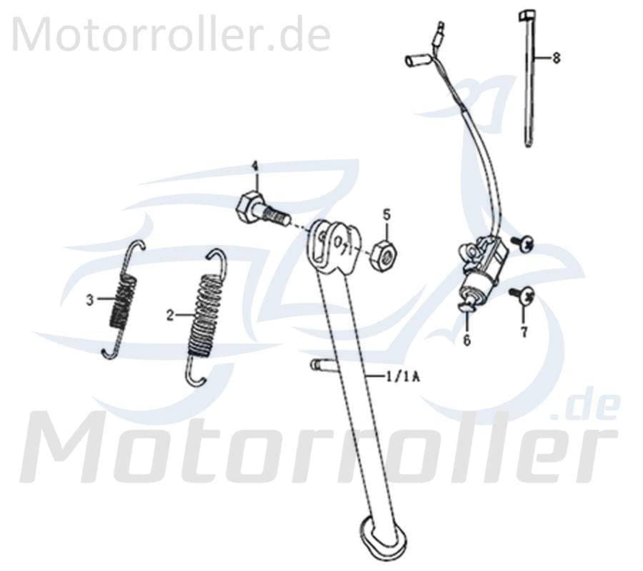 Kreidler DICE GS 125 Pro Seitenständer 781170 Standfuß Nebenständer Original
