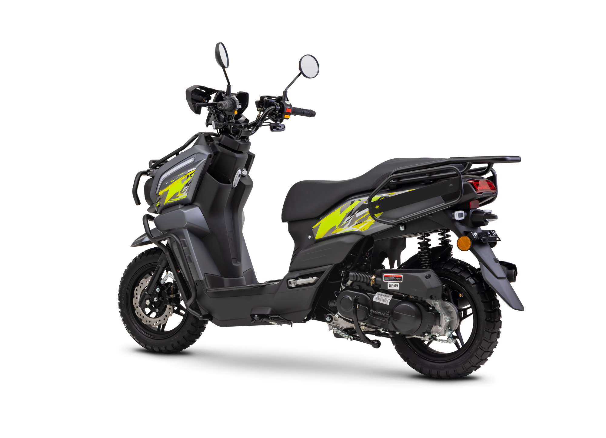 Motorroller Fighter 50 RT grau 45 km/h Euro 5 Scooter Mokick Roller