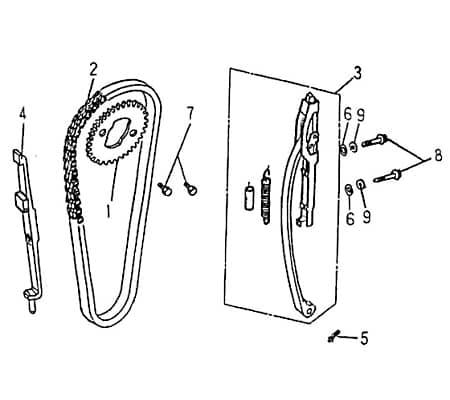Steuerkettenspanner Spanner Quad ATV 4Takt 14510-CBT-00