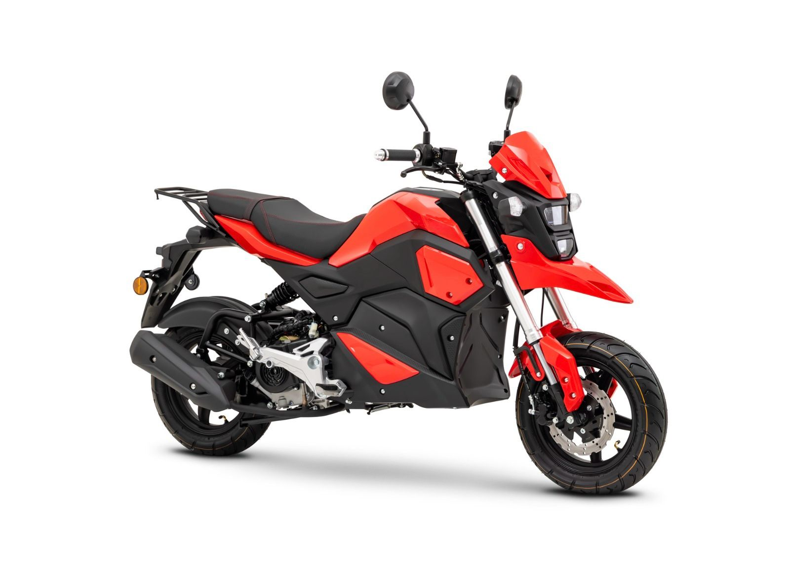 Motorrad Fighter 50 H-RS rot 45 km/h Euro 5 Moped Mokick Funbike Automatik